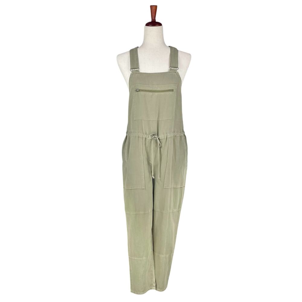 cloth & stone Olive Green Utility Jumpsuit Romper